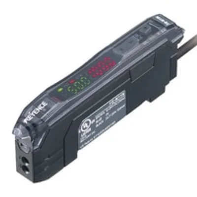 Keyence FS-N11N – Fiber Amplifier, Cable Type, Main Unit, NPN. . Series: Digital Fiber Optic Sensors. Series code: FS-N series Keyence FS-N11N – Fiber Amplifier, Cable Type, Main Unit, NPN. . Series: Digital Fiber Optic Sensors. Series code: FS-N series