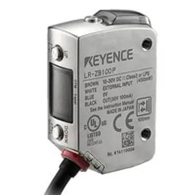 Keyence LR-ZB100P – Rectangular w/ cable Type, 100 mm. . Series: Self-contained CMOS Laser Sensor. Series code: LR-Z series Keyence LR-ZB100P – Rectangular w/ cable Type, 100 mm. . Series: Self-contained CMOS Laser Sensor. Series code: LR-Z series