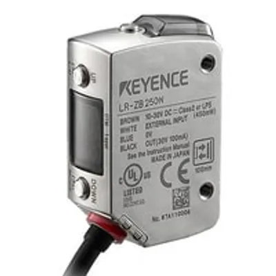 Keyence LR-ZB250AN – Rectangular w/ cable Type, 250 mm. . Series: Self-contained CMOS Laser Sensor. Series code: LR-Z series Keyence LR-ZB250AN – Rectangular w/ cable Type, 250 mm. . Series: Self-contained CMOS Laser Sensor. Series code: LR-Z series