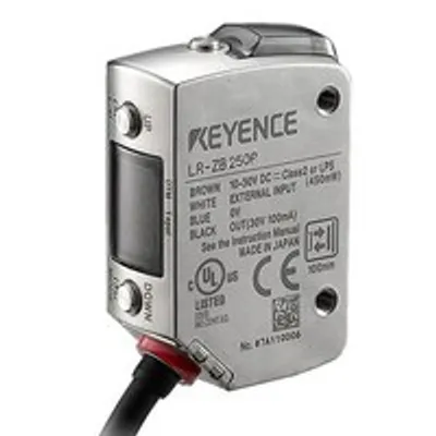 Keyence LR-ZB250P – Rectangular w/ cable Type, 250 mm. . Series: Self-contained CMOS Laser Sensor. Series code: LR-Z series Keyence LR-ZB250P – Rectangular w/ cable Type, 250 mm. . Series: Self-contained CMOS Laser Sensor. Series code: LR-Z series