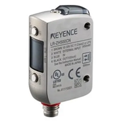 Keyence LR-ZH500CN – Rectangular w/ M8 connector type, 500 mm. . Series: Self-contained CMOS Laser Sensor. Series code: LR-Z series Keyence LR-ZH500CN – Rectangular w/ M8 connector type, 500 mm. . Series: Self-contained CMOS Laser Sensor. Series code: LR-Z series