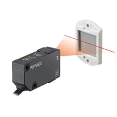 Keyence LV-NH65 – Sensor head, Retro-reflective model, Area type Magnified beam, wide area.
