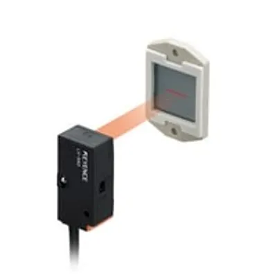 Keyence LV-S62 – Sensor head, Retro-reflective, Parallel light area.