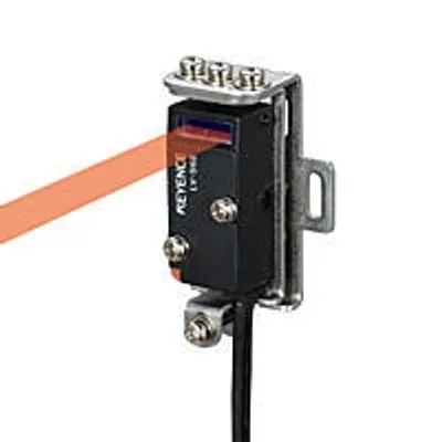 Keyence OP-84349 – Rear Mounting Bracket. . Series: Multi-Purpose Digital Laser Sensor. Series code: LV-N series