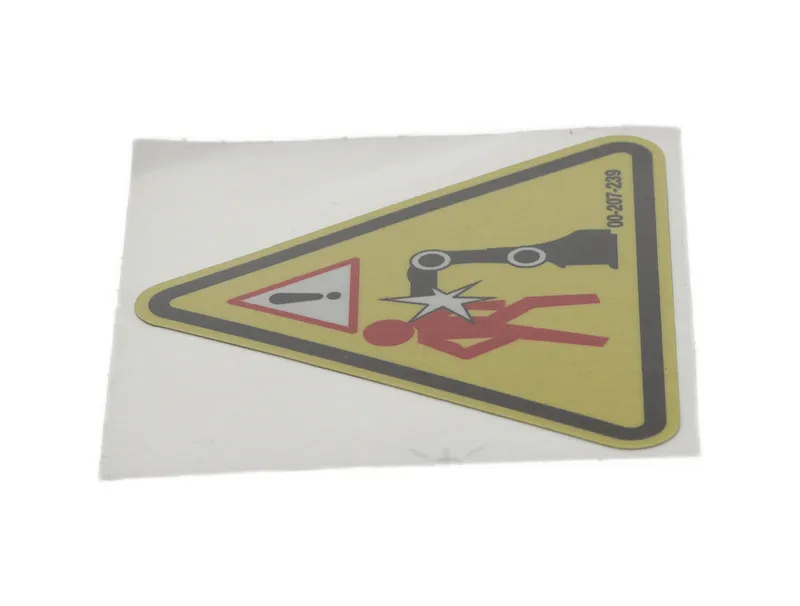 Adhesive label “Danger zone AGILUS” — photo 1 of 9
