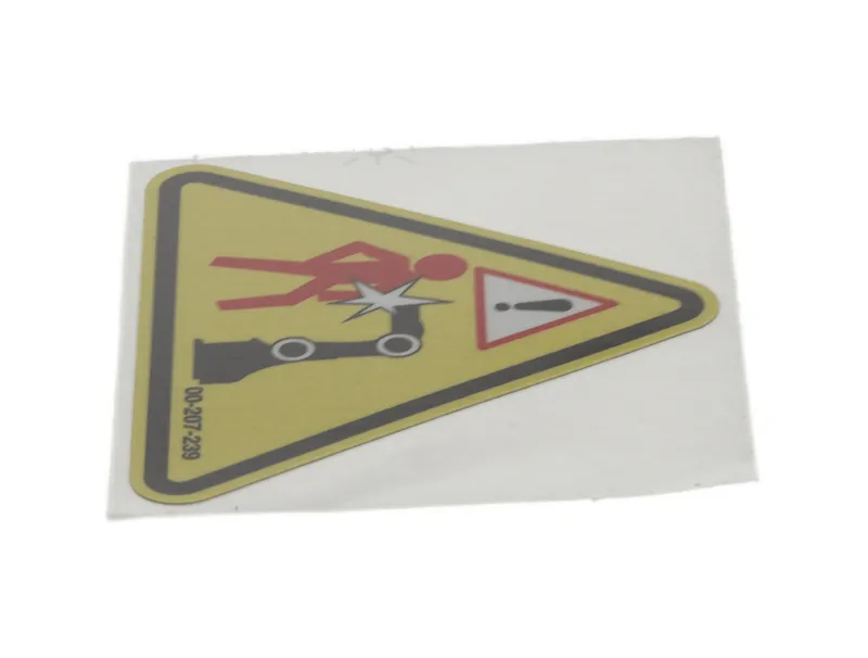 Adhesive label “Danger zone AGILUS” — photo 5 of 9