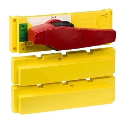 Schneider Electric 31043 – Yellow front covers and red rotary handle, ComPact INS320 to 630, 3 Poles, 4 Poles