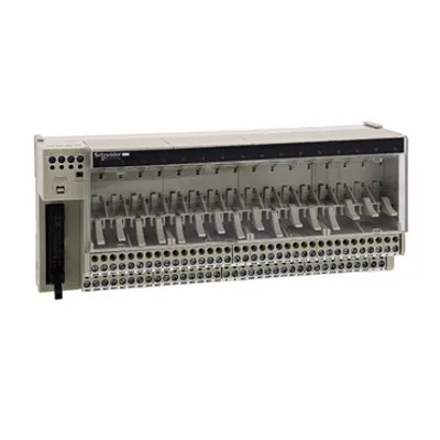 Schneider Electric ABE7P16T230 – Sub-base for plug-in relay ABE7 - 16 channels - relay 10 mm