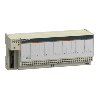 Schneider Electric ABE7R16T210 – Sub-base with plug-in electromechanical relay ABE7 - 16 channels - relay 10 mm