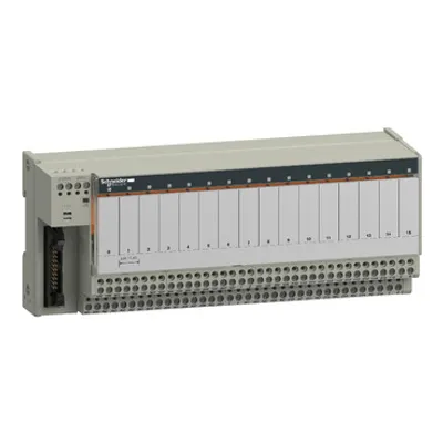 Schneider Electric ABE7R16T230 – Sub-base with plug-in electromechanical relay ABE7 - 16 channels - relay 10 mm