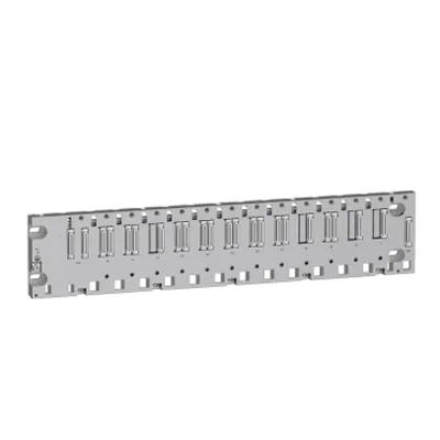 rack, Modicon X80, 12 slots, Ethernet backplane, ruggedized