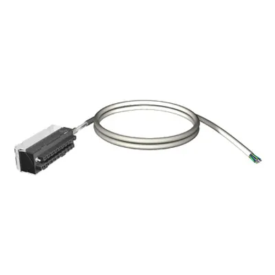 cord set, Modicon M340, 20-way terminal, one end flying leads, 10m