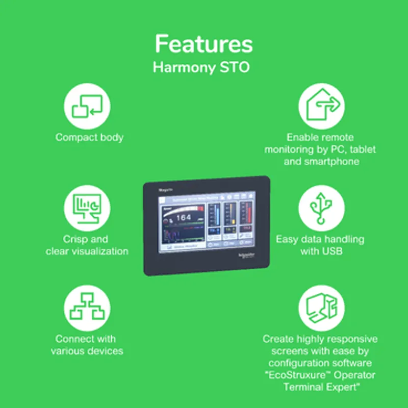 touch panel screen, Harmony STO & STU, 4.3inch wide, Ethernet — photo 2 of 4