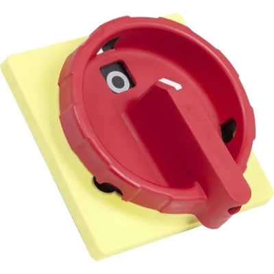 Schneider Electric KCD1YZ – TeSys VARIO / Mini VARIO - front and red rotary handle - 1 to 3 padlocking