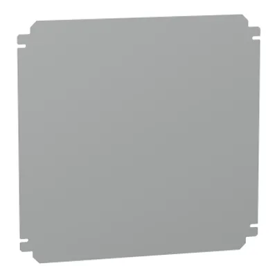 Schneider Electric NSYMM44SB – Plain mounting plate H400xW400mm made of galvanised sheet steel