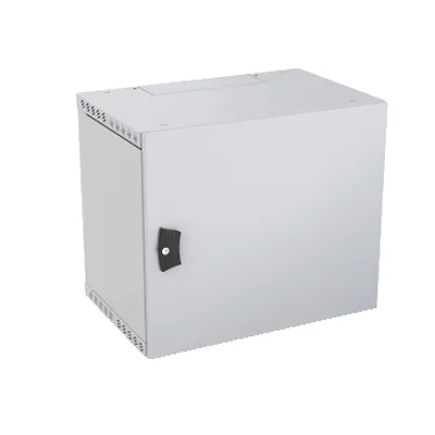 Wall-Mounted Open Box 18U W600 D500 Fixed 19" Plain Door R7035