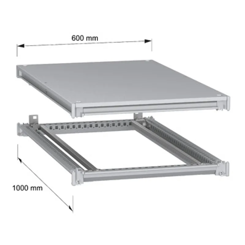 Schneider Electric NSYSFNC610 – Bottom and top frame, PanelSeT SFN, for electrical enclosure W600 D1000mm, roof included — photo 2 of 7
