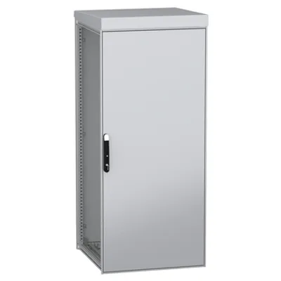 Schneider Electric NSYSFNHD18880 – Outdoor floor standing modular electrical enclosure;PanelSeT SFN;decarbonized steel;1800x800x800mm;IP55;RAL7035