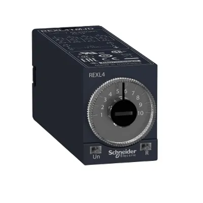 Schneider Electric REXL4TMF7 – Single function relay, Harmony Timer Relays, 5A, 4CO, 0.1s..100h, on delay, 120V AC