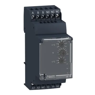 Schneider Electric RM35ATL0MW – Temperature control relay, Harmony Control Relays, 5A, 1CO, 24..240V AC DC