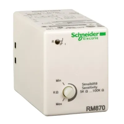Schneider Electric RM84870301 – Industrial measurement and relay, Harmony relay, plug-in liquid level control relay RM84, 8 pins, 24V AC, 1 C/O