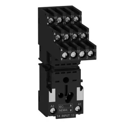 Schneider Electric RXZE2S114M – Socket, Harmony Electromechanical Relays, for RXM2 RXM4 relays, screw connec to rs, separate contact