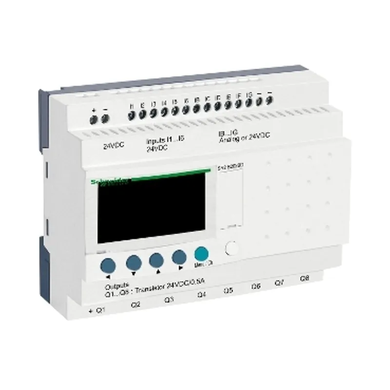 compact smart relay, Zelio Logic SR2 SR3, 20 IO, 24V DC, clock, display, 8 transistor outputs — photo 1 of 4