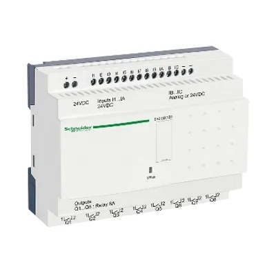 Schneider Electric SR2D201BD – Compact smart relay, Zelio Logic SR2 SR3, 20 IO, 24V DC, no clock, no display