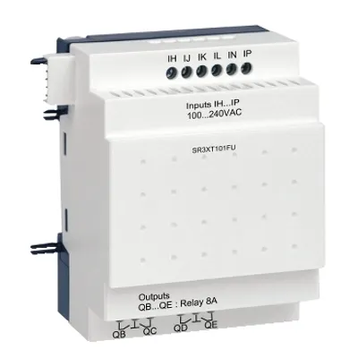 Schneider Electric SR3XT101FU – Discrete IO extension module, Zelio Logic SR2 SR3, 10 IO, 100 to 240V AC