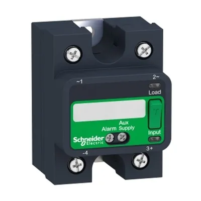 Schneider Electric SSP1A475BDS – Harmony, Solid state relay, 75 A, DIN rail mount, zero voltage switching, termal pad and smart diagnostic, input 4â€¦32 V DC, output 48â€¦660 V AC
