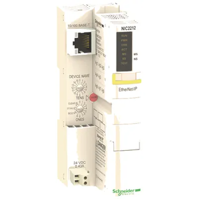 Schneider Electric STBNIC2212 – Network interface module, Modicon STB, standard, Ethernet/IP, 10-100Mbit/s