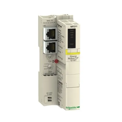 Schneider Electric STBNIP2311 – Network interface module, Modicon STB, standard, Ethernet, modbus TCP/IP, 10-100Mbits