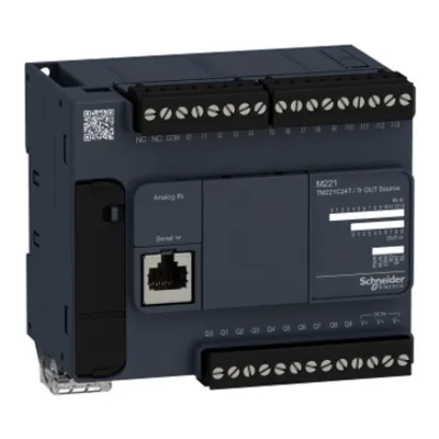 Schneider Electric TM221C24T – Logic controller, Modicon M221, 24 IO, transistor, PNP