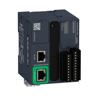 Schneider Electric TM221ME16R – Logic controller, Modicon M221, 16 IO, 8 DI, 8 DO, relay, Ethernet