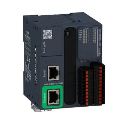 Schneider Electric TM221ME16RG – Logic controller, Modicon M221, 16 IO, relay, Ethernet, spring