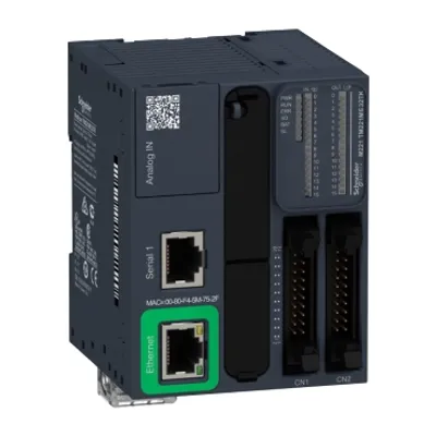 Schneider Electric TM221ME32TK – Logic controller, Modicon M221, 32 IO, transistor, PNP, Ethernet