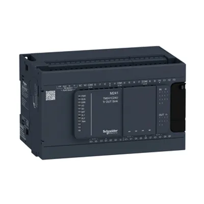 Schneider Electric TM241C24U – Logic controller, Modicon M241, 24 IO transistor NPN