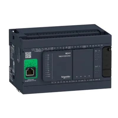 Schneider Electric TM241CE24R – Logic controller, Modicon M241, 24 IO, relay, Ethernet