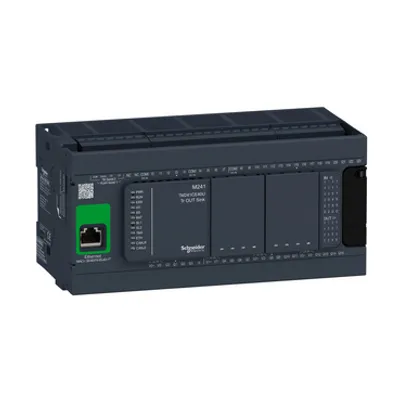Schneider Electric TM241CE40U – Logic controller, Modicon M241, 40 IO, transistor, NPN, Ethernet