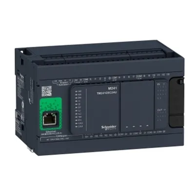 Schneider Electric TM241CEC24R – Logic controller, Modicon M241, 24 IO, relay, Ethernet CAN master