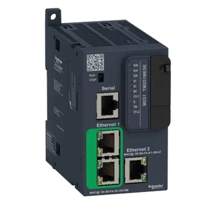 Schneider Electric TM251MESE – Logic controller, Modicon M251, 2x Ethernet