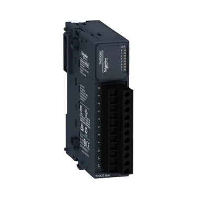 Schneider Electric TM3DQ8U – Discrete output module, Modicon TM3, 8 outputs transistor NPN, screw