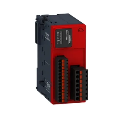 Schneider Electric TM3SAF5RG – Safety module, Modicon TM3, 1 function, Cat 4 PL e, SIL CL3, spring, 24V DC