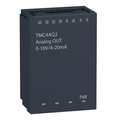 Schneider Electric TMC4AQ2 – Analogue output cartridge, Modicon M241, 2 analog outputs