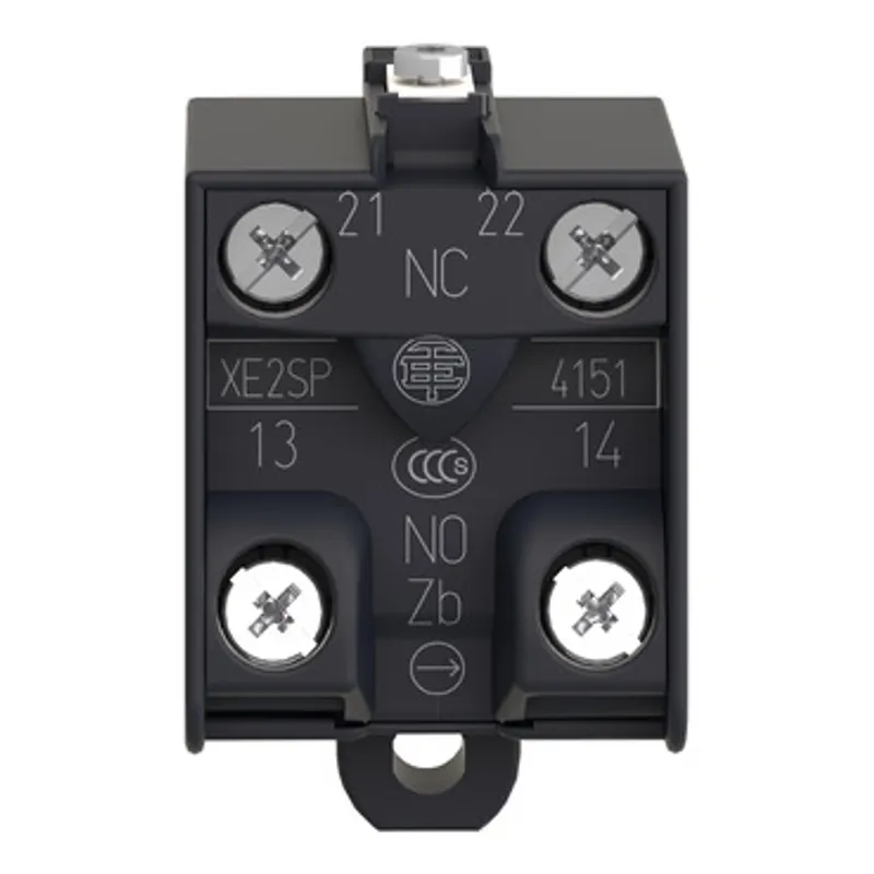 Contact Block, Harmony XPE, Preventa Safety detection, 1 step or 2 step switch, 1NO + 1NC — photo 6 of 8